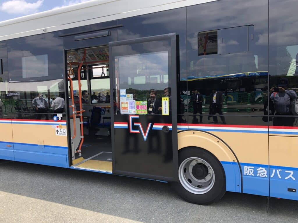 EV Motors Japan 10.5 meter electric bus with Ventura door systems